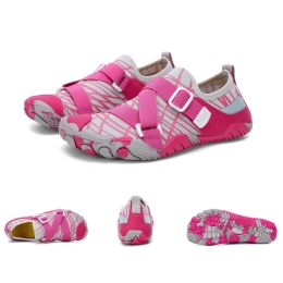 Fitness Yoga Outdoor Large Size Hiking Shoes (Option: A026 Rose red-39)
