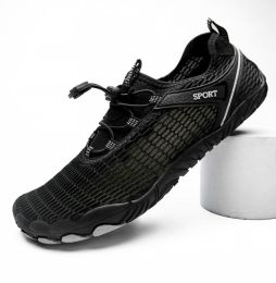 Outdoor Fishing Men's And Women's Beach Shoes (Option: Black-41)