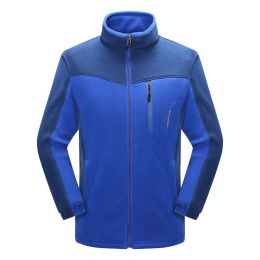 Cross-border Sources Of New Polar Fleece Warm Fleece Couple Cardigan Contrast (Option: Cai Lan Nan-XL)