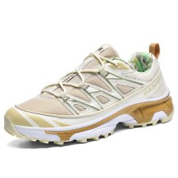 Running Shoes Mesh Sneakers Hiking Boots (Option: Vanilla Color-43)